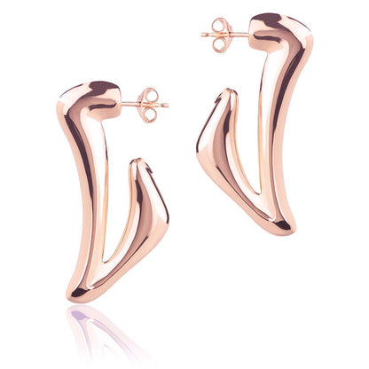 Orecchini in oro rosa 18k style