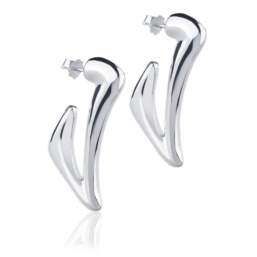 Orecchini in oro bianco 18kt style