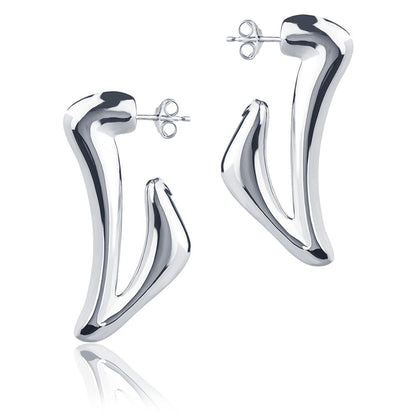 Orecchini in oro bianco 18kt style