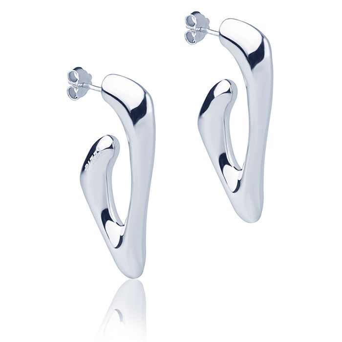 Orecchini in oro bianco 18kt style