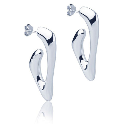 Orecchini in oro bianco 18kt style