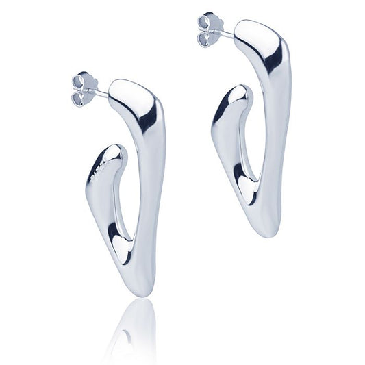 Orecchini in oro bianco 18kt style