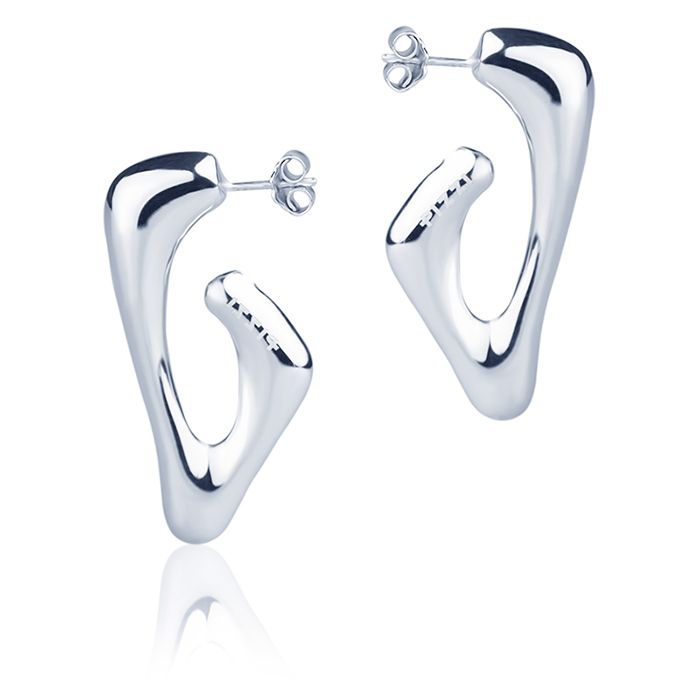Orecchini in oro bianco 18kt style