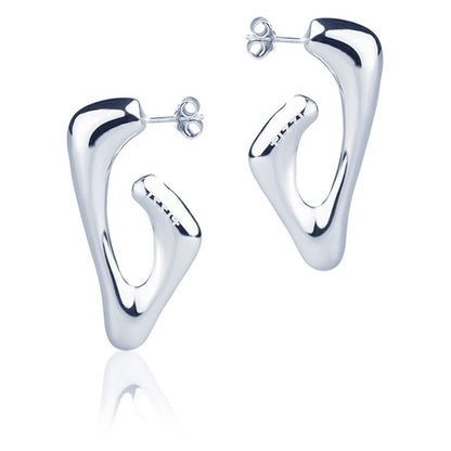 Orecchini in oro bianco 18kt style
