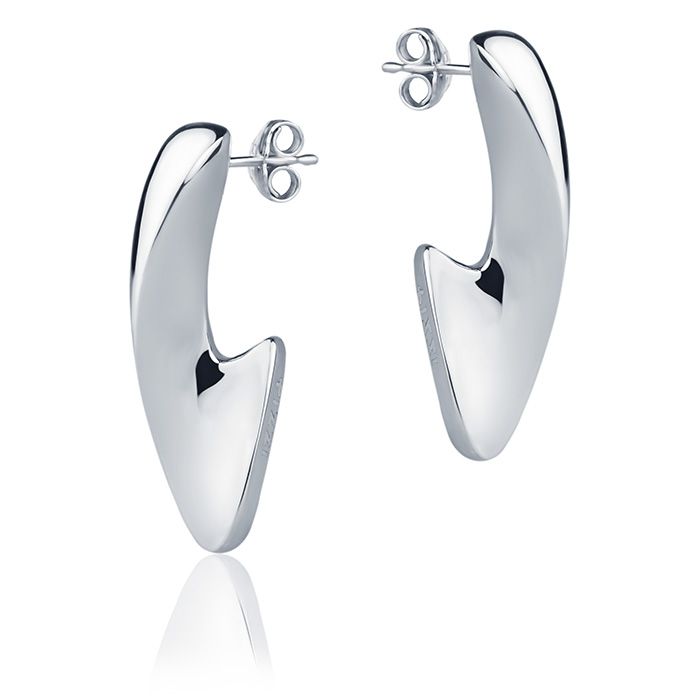 Orecchini in oro bianco 18k style