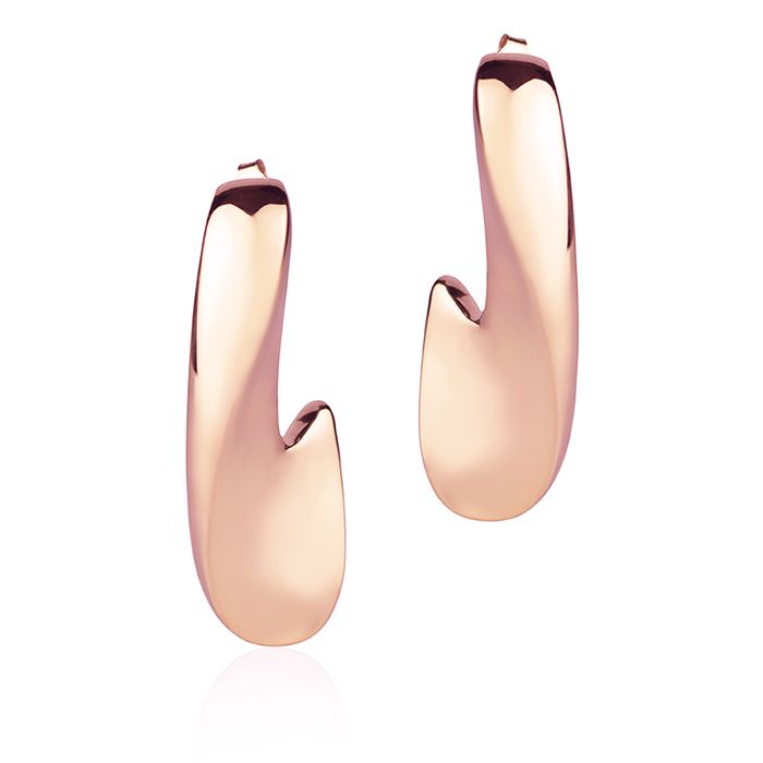 18k rose gold earrings style