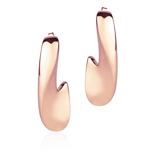 18k rose gold earrings style
