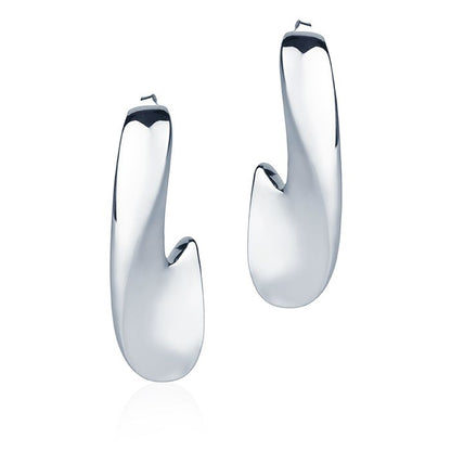 Orecchini in oro bianco 18k style