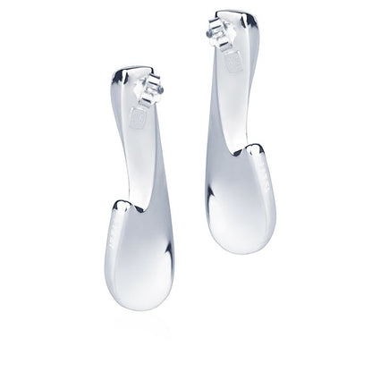 Orecchini in oro bianco 18k style