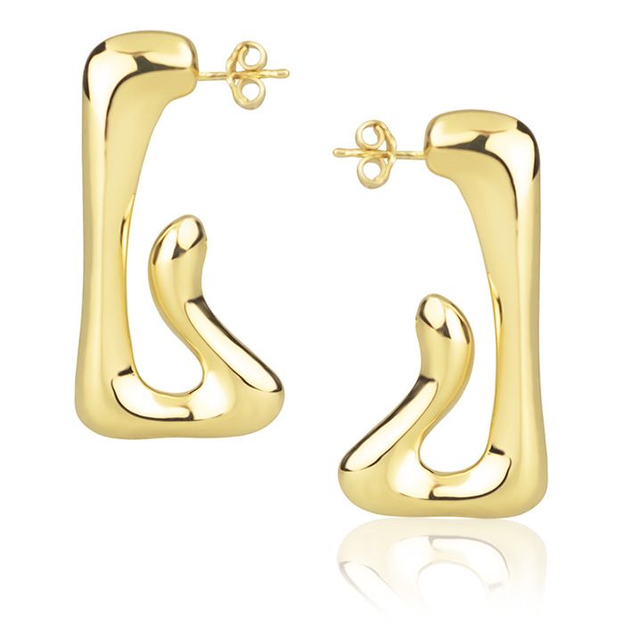 Orecchini in oro giallo 18k style