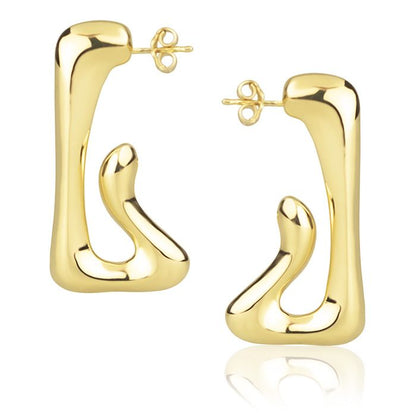Orecchini in oro giallo 18k style