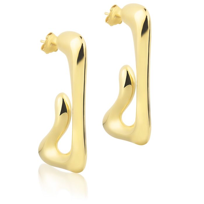 Orecchini in oro giallo 18k style