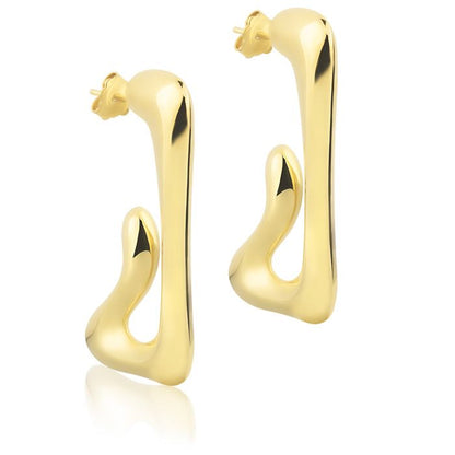 Orecchini in oro giallo 18k style
