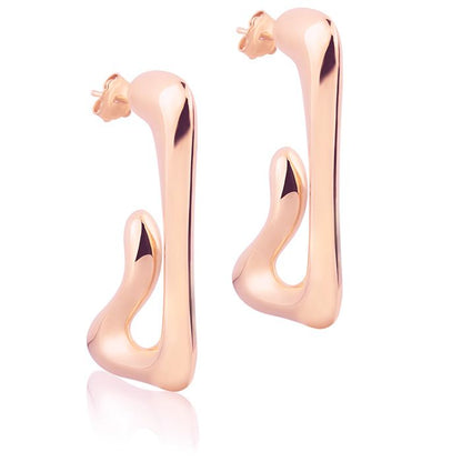 Orecchini in oro rosa 18k style