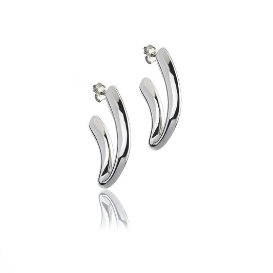 Orecchini argento a V