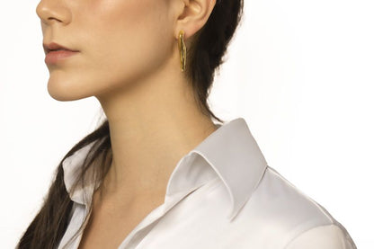 Orecchini in oro bianco 18kt style