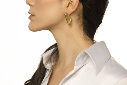 Orecchini in oro bianco 18kt style