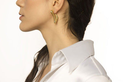 Orecchini in oro rosa 18k style