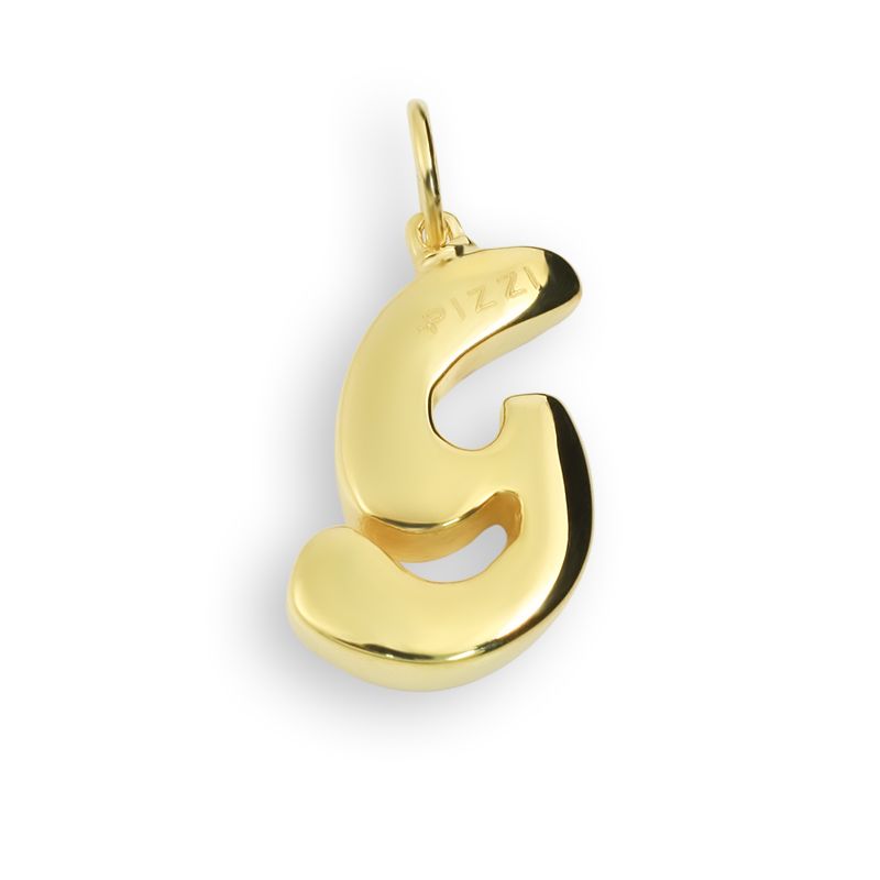 Anhänger aus 18-karätigem Gelbgold mit dem Anfangsbuchstaben G und Spitze