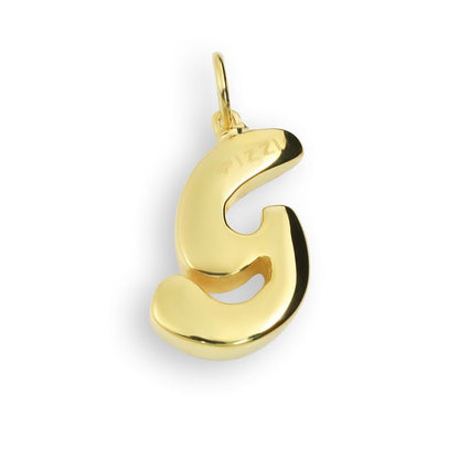 Pendente con laccio iniziale lettera G in oro giallo 18kt