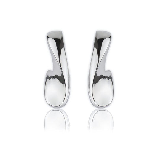 Orecchini argento curvi grandi