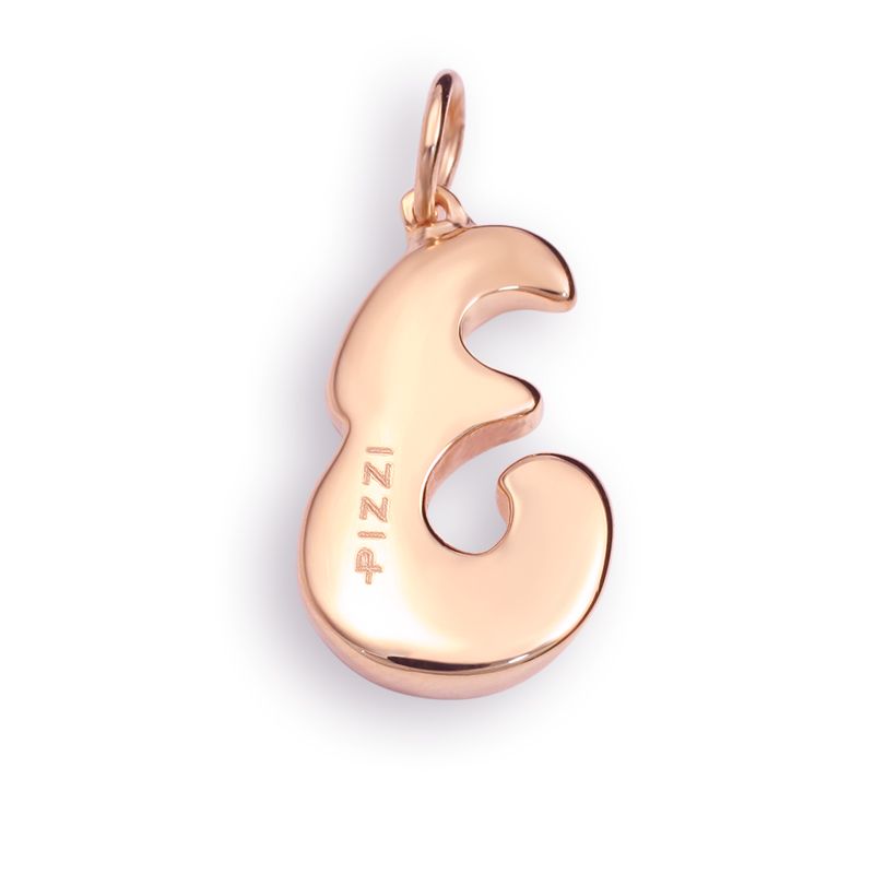 Collana in oro rosa 18kt con iniziale lettera e