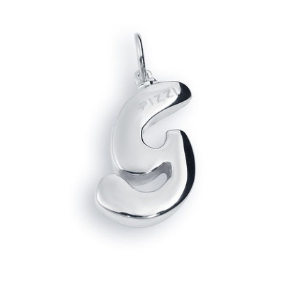 Collana in oro bianco 18kt con iniziale lettera g