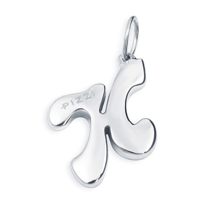 Collana in oro bianco 18k con iniziale lettera h
