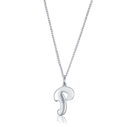 Collana in oro bianco 18kt con iniziale lettera p