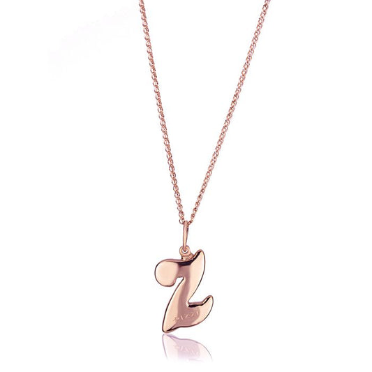 Halskette aus 18-karätigem Roségold mit dem Anfangsbuchstaben Z
