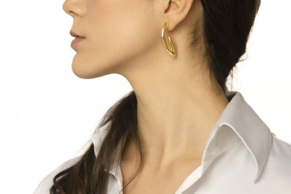 Orecchini in oro giallo 18kt style