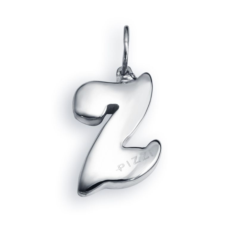 Collana in oro bianco 18kt con iniziale lettera z