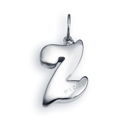 Collana in oro bianco 18kt con iniziale lettera z
