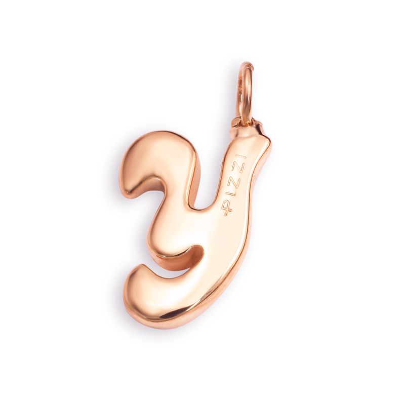 Collana in oro rosa 18kt con iniziale lettera y