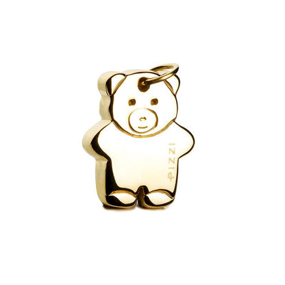 Pendente animals orsetto in oro giallo 18kt con laccio