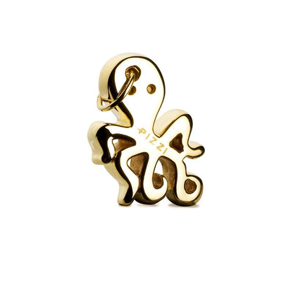 Collana in oro giallo 18kt con pendente polipo
