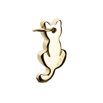 Collana in oro 18kt con pendente gatto