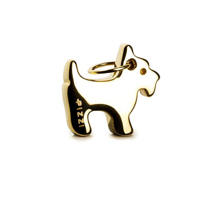 Collana in oro 18kt con pendente cane