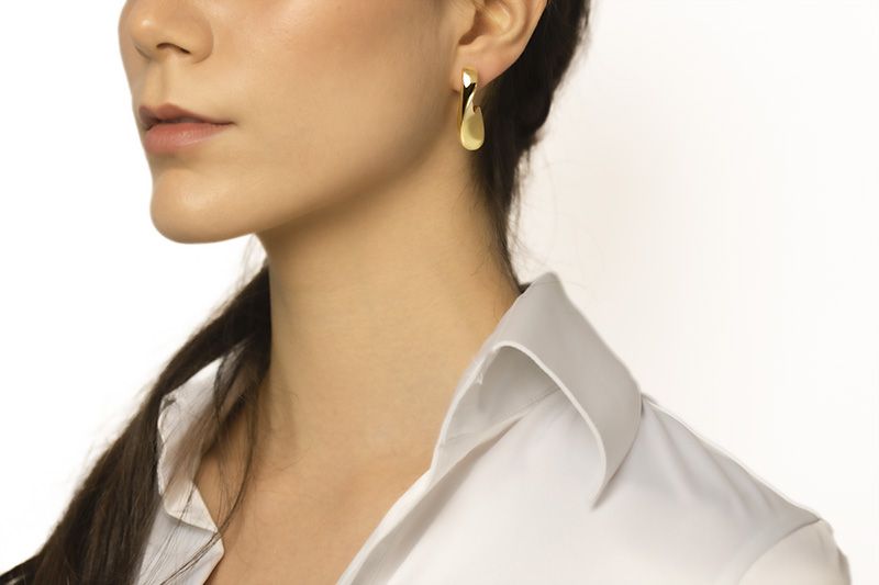 18kt rose gold earrings style