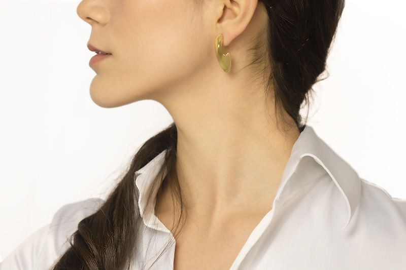 18kt rose gold earrings style