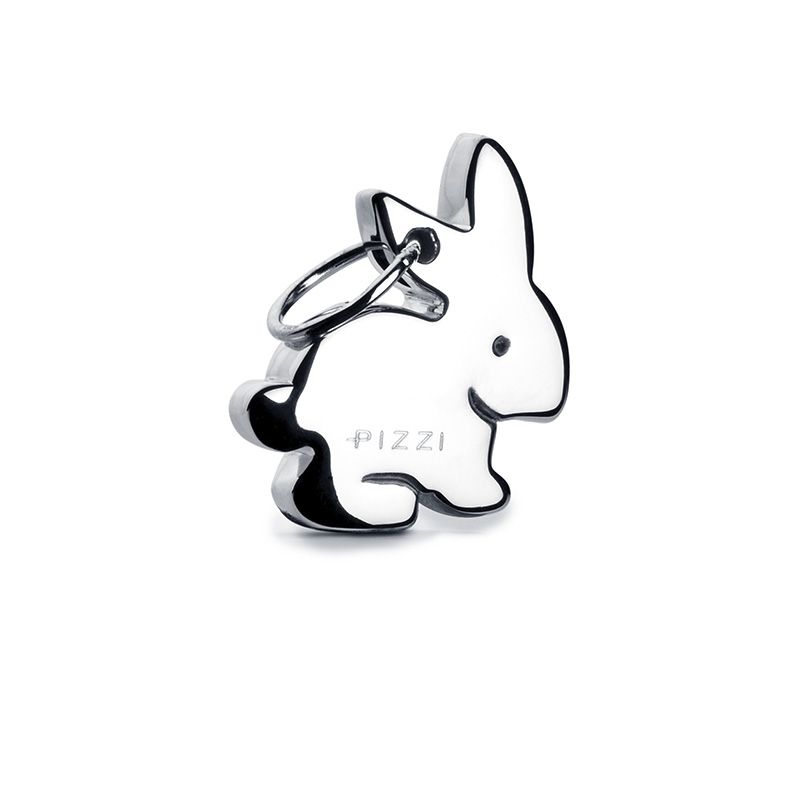 Collana con pendente in argento coniglio