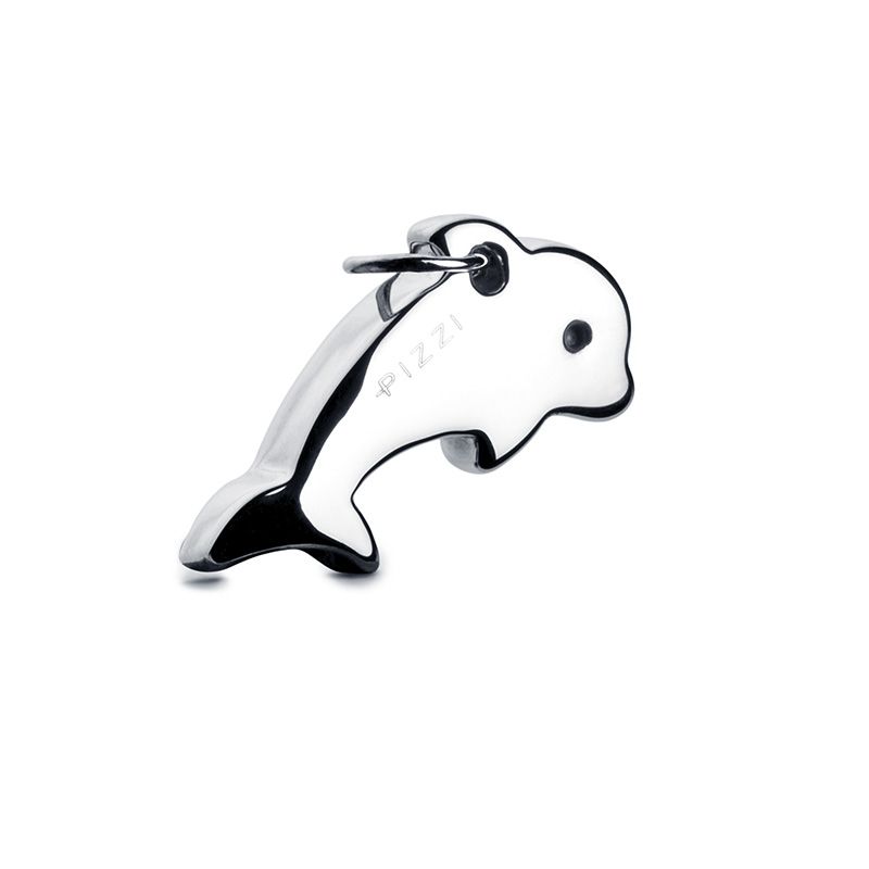 Silberne Delfin-Anhänger-Halskette