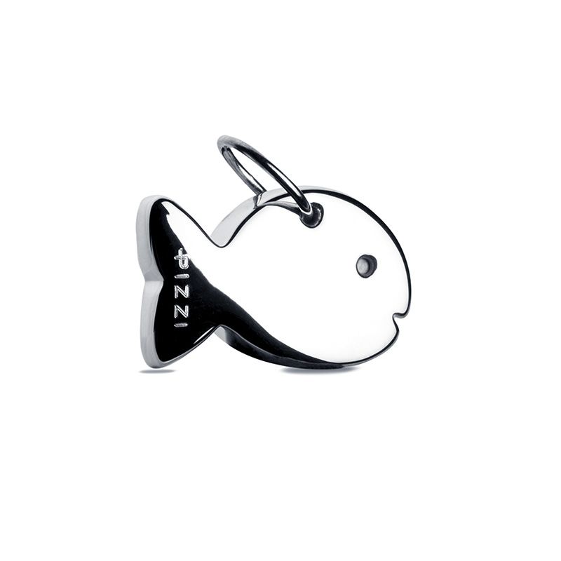 Silver fish pendant necklace