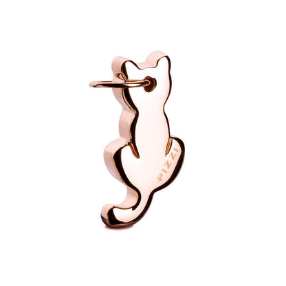 Collana in oro 18kt con pendente gatto