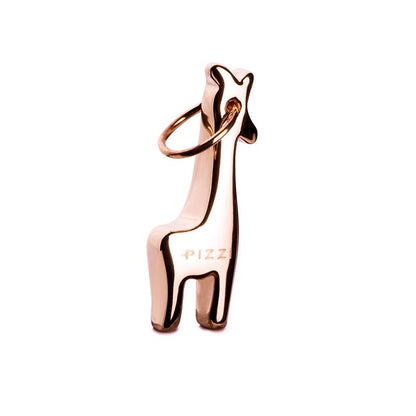 Collana in oro 18kt rosa con pendente giraffa