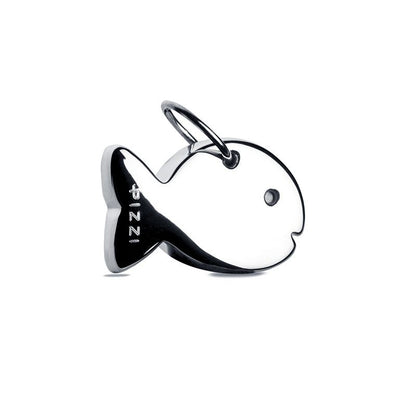Collana in oro bianco 18kt con pendente pesce