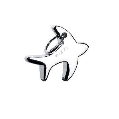 Collana  in oro bianco 18kt con pendente rondine