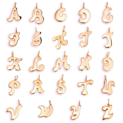 Collana in oro rosa 18k con iniziale lettera J