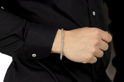 Men's Silver Bracelet q