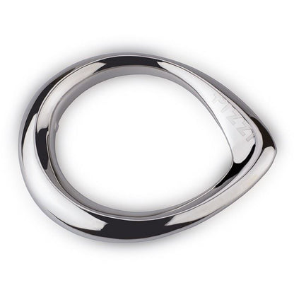 Rigid oval silver bracelet